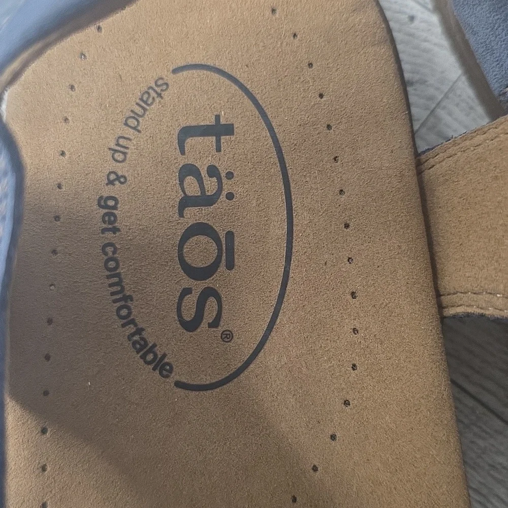 Taos Footwear Slate Blue Sandals - Picture 2 of 4